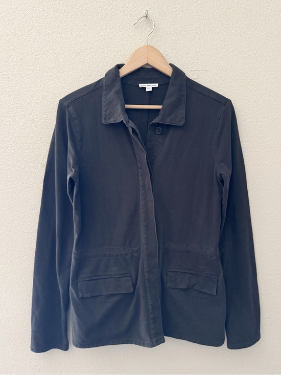 James Perse Jackets & Blazers - James Perse 100% Cotton Field Utility Military Jacket Large Washed Black Casual